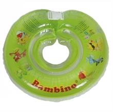 Круг для купания детей Bambino на шею от 0 до 24 месяцев, Зеленый